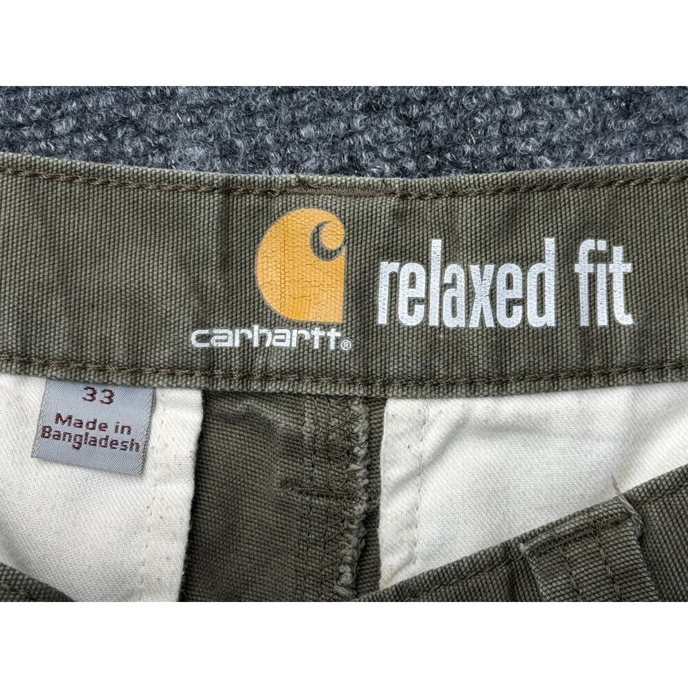 Carhartt Cargo Shorts Relaxed Fit Olive Workwear 33 - Picture 3 of 9